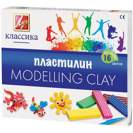 Пластилин 16 цветов Классика