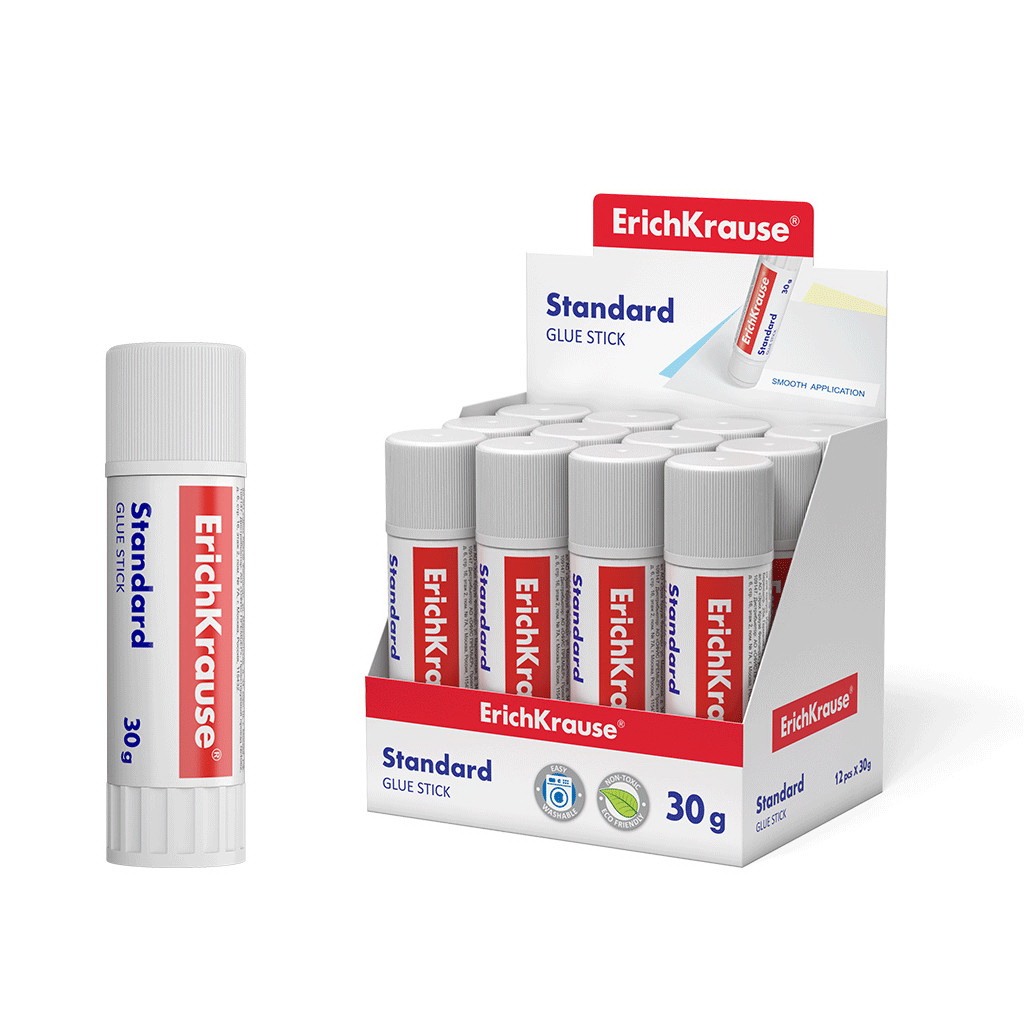 Клей-карандаш 30 гр ErichKrause® Легкое склеивание