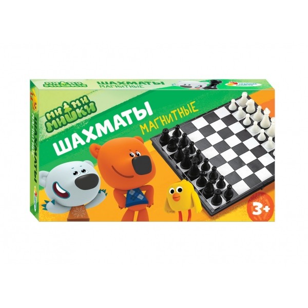 Шахматы "МИМИМИШКИ" магнитные в кор. ТМ "ИГРАЕМ ВМЕСТЕ" в кор.2*192шт