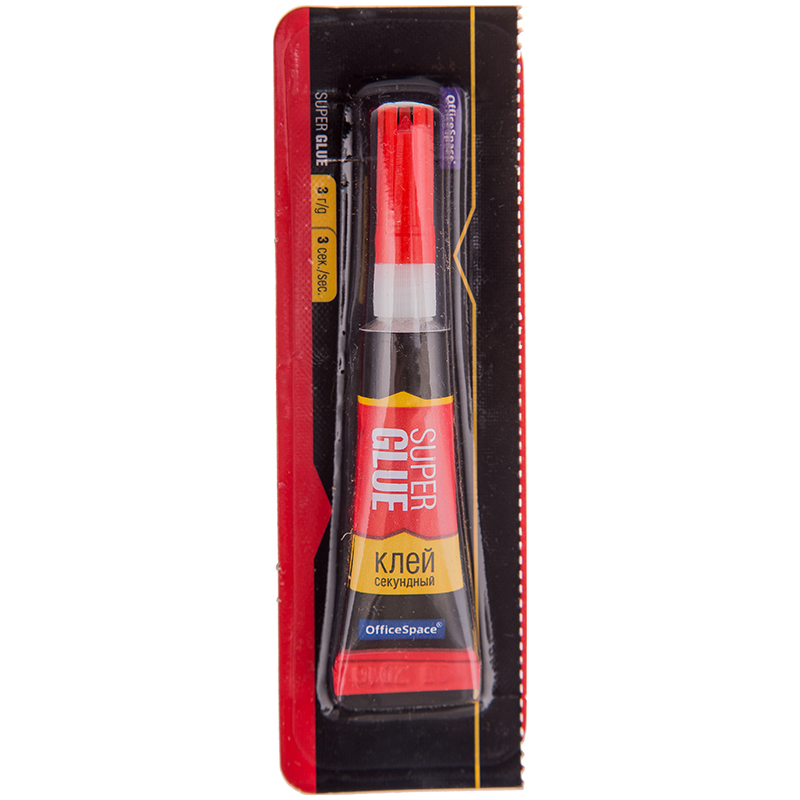 Клей секундный OfficeSpace Super Glue, 3 гр