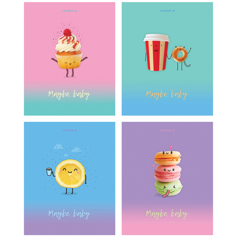 Тетрадь 48 листов BG Maybe baby