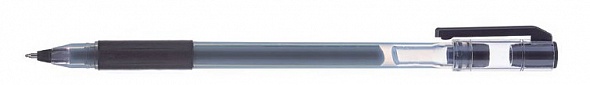 Ручка гелевая Hatber Pick Черная 0.5 мм с резиновым грипом
