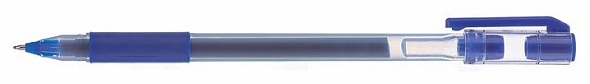 Ручка гелевая Hatber Pick Синяя 0.5 мм с резиновым грипом
