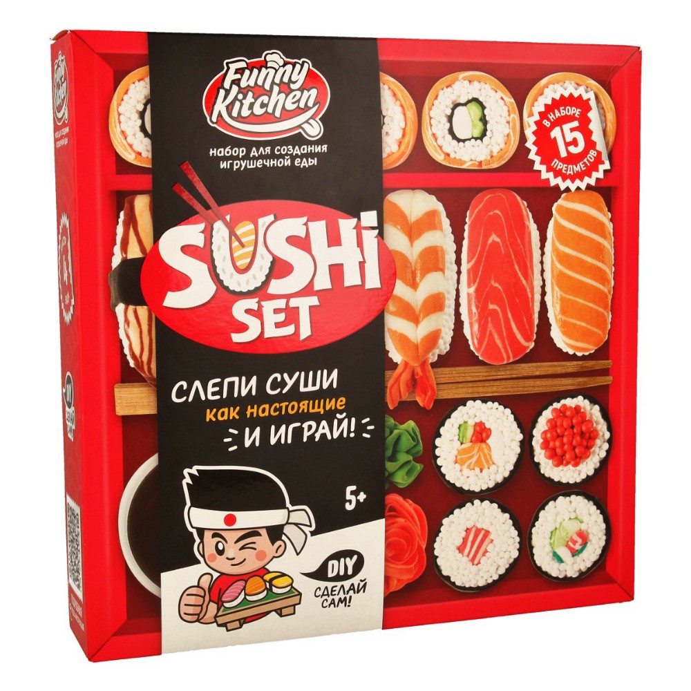 Набор для творчества Slime Лаборатория Funny Kitchen Sushi set