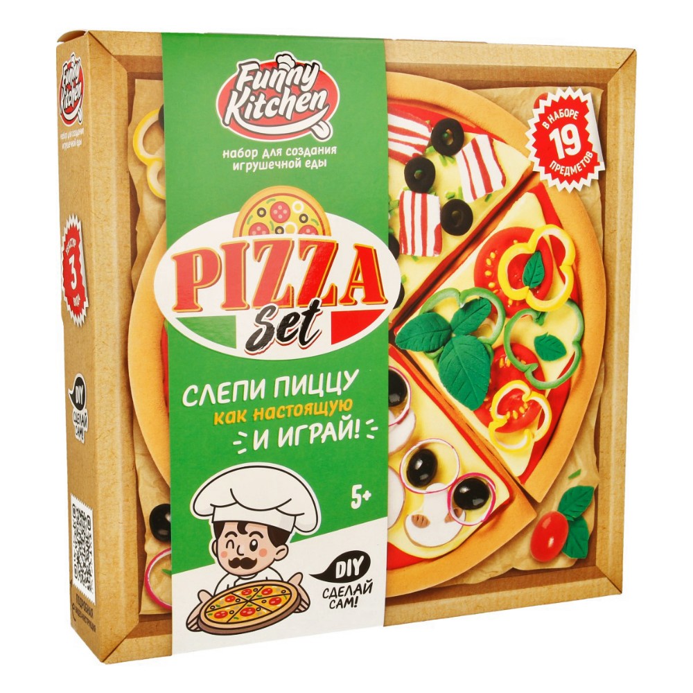 Набор для творчества Slime Лаборатория Funny Kitchen Pizza set