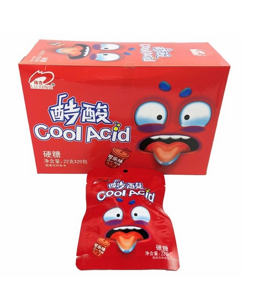 Кислые леденцы COOL ACID Кул Акцид со вкусом колы 22 грамм