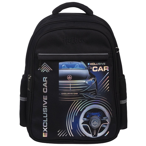 Рюкзак Hatber LIGHT Exclusive car для мальчика старшая школа