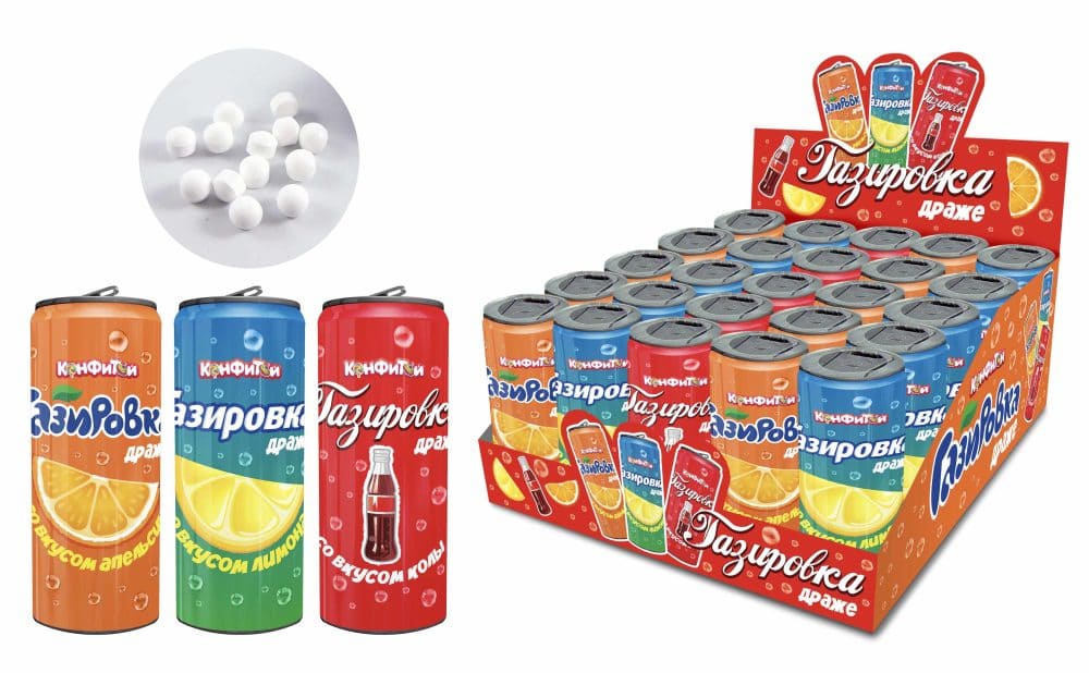 Драже в баночке Газировка