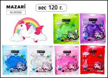 Игр.Слайм ЕДИНОРОГ 120г. зип-пакет M-20583