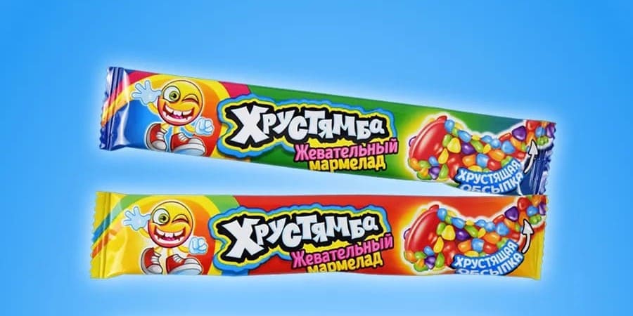 Прод.Жевательный мармелад КандиКлаб в хрустящей обсыпке Хрустямба 10г Без скидки